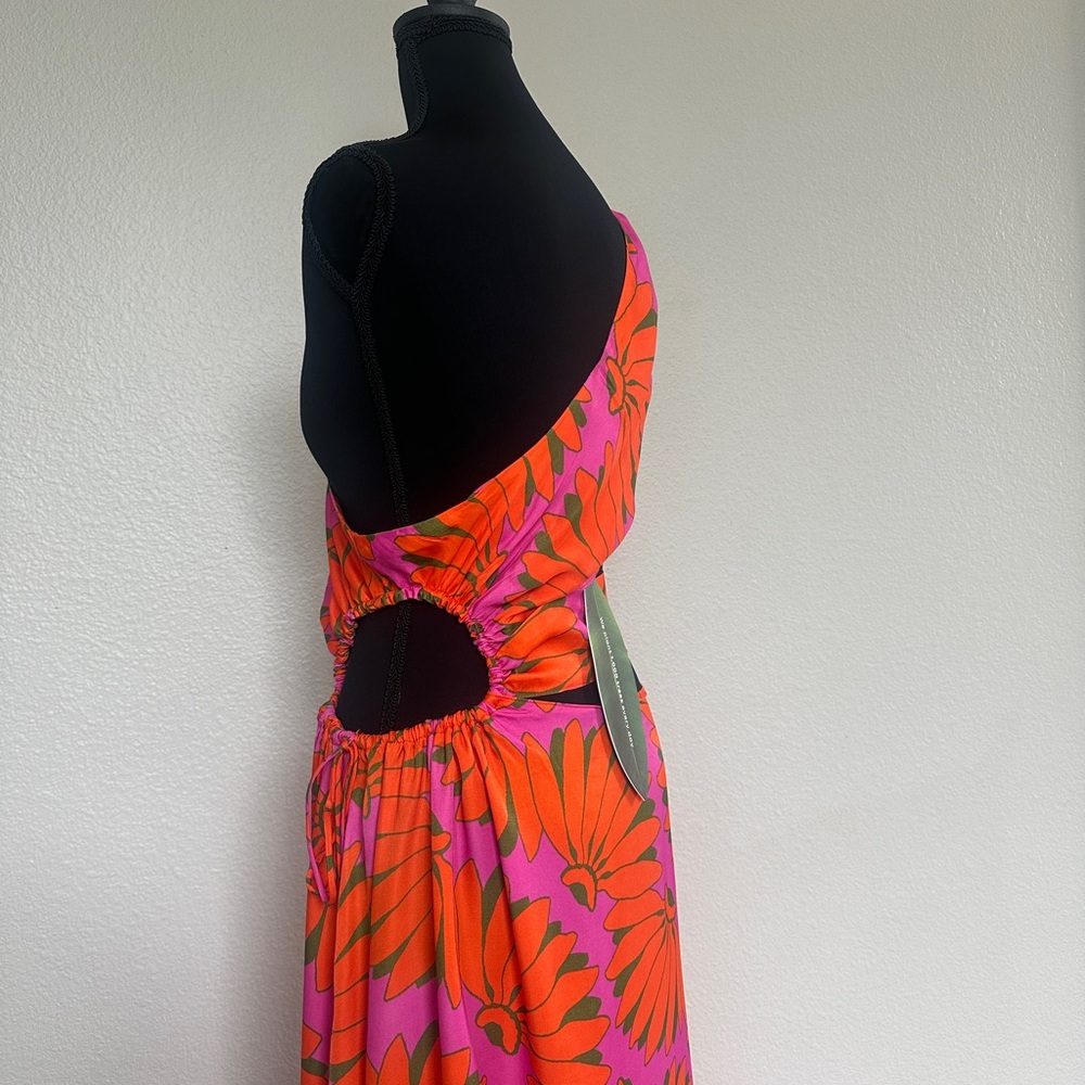 FARM Rio Pink and Orange Floral Maxi Dress - Picture 3 of 4